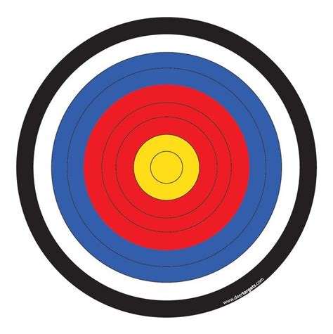 Full Page Printable Archery Target