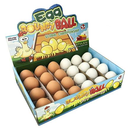 New Realistic Fake Rubber Bouncy Eggs (24 Eggs Per Pack) - Walmart.com ...