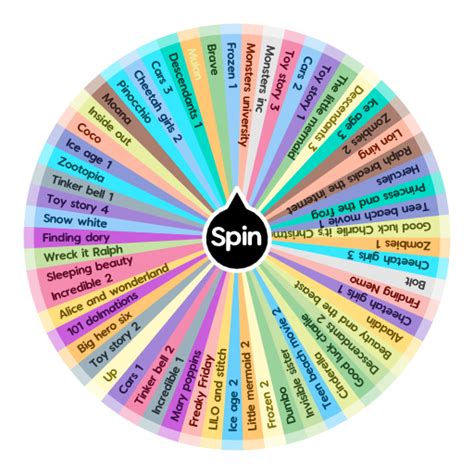 Disney plus movies | Spin The Wheel App