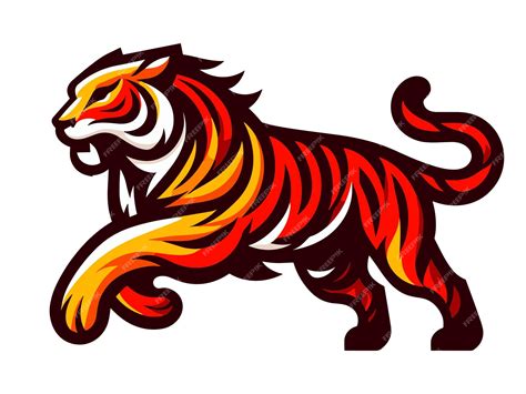 Premium Vector | Flying tiger illustration logo vector