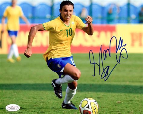 Marta Vieira da Silva Signed Team Brazil 8x10 Photo (JSA COA ...