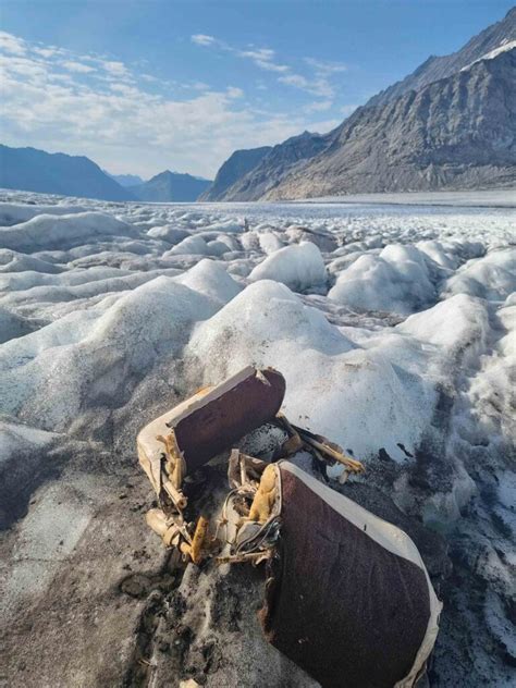 Melting Swiss Glacier Reveals Human Skulls And 50-Year-Old Plane Crash