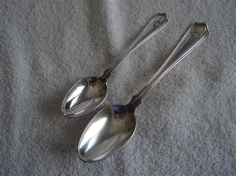 Erie Railroad Silver Tablespoon & Silver Teaspoon | #1926532371