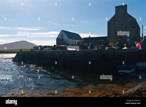 A view of Lochmaddy old harbour Stock Photo - Alamy