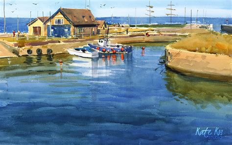 June – Courtown Harbour – print | Kate Kos Studio