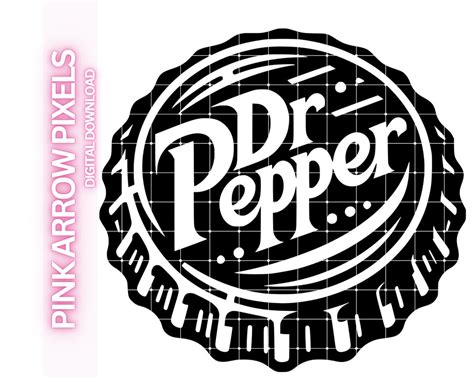 Dr Pepper Bottle Cap SVG Dr Pepper SVG Cutting File Soda SVG - Etsy