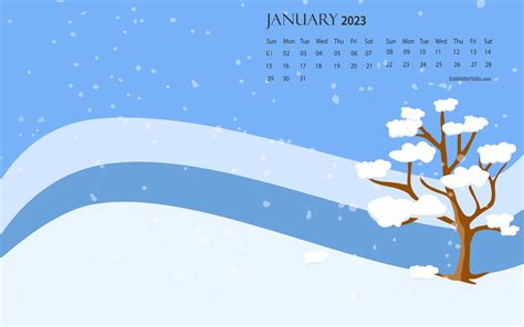 January 2023 Calendar Wallpaper Desktop - Printable Word Searches