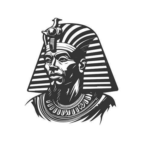 Premium Vector | Ancient egypt god vintage logo line art concept black ...