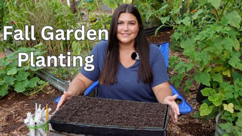 Planting my FALL GARDEN | Seed starting fall crops - YouTube