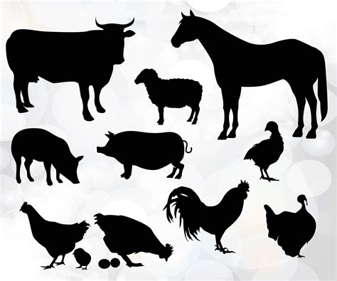 Farm Animal Silhouette Svg Free - 296+ Best Free SVG File