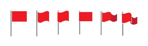 Red flag icon on white background, vector 17260496 Vector Art at Vecteezy