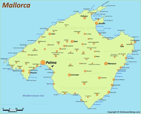 Majorca Maps | Balearic Islands, Spain | Map of Majorca (Mallorca)