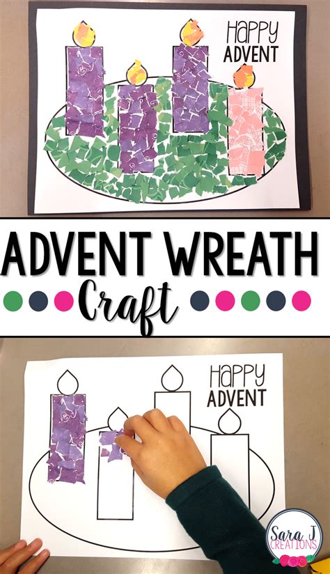 Printable advent wreath craft is perfect for kids to make to prepare ...