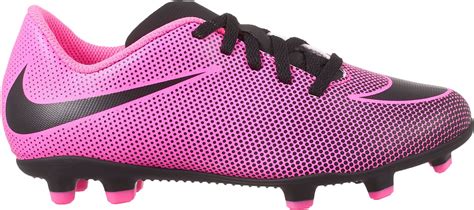 nike jr. bravata ii (fg) firm-ground soccer cleat pink blast/black size ...