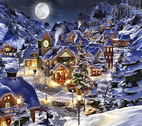 Christmas Town Wallpapers - Wallpaper Cave