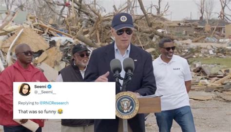 'Dementia': Watch Joe Biden forget name of tornado-hit town he was visiting