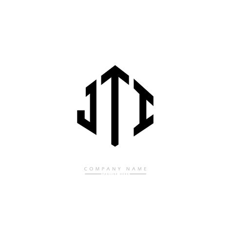 JTI letter logo design with polygon shape. JTI polygon and cube shape ...