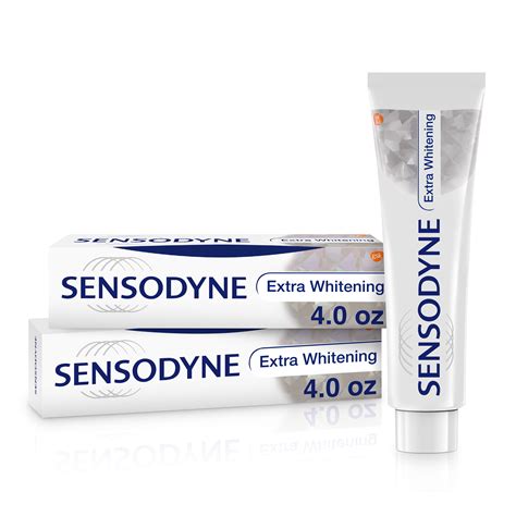 Sensodyne Extra Whitening Sensitive Teeth Whitening Toothpaste - 4 ...