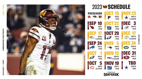 Washington Commanders release 2023 schedule