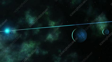 Planets around pulsar PSR B1257+12 - Stock Video Clip - K011/0885 ...