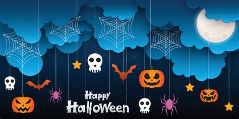 Halloween sale facebook cover page timeline, web ad banner template ...