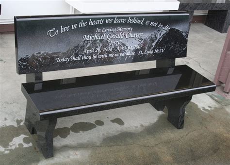 Memorial Bench Portfolio | Granite Benches | Pacific Coast Memorials