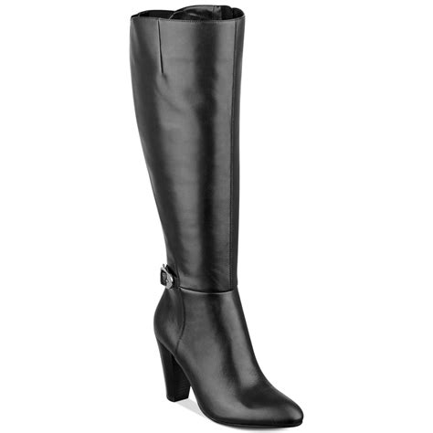 Lyst - Marc Fisher Shayna Tall Wide Calf Dress Boots in Black