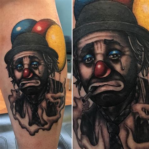 Happy Sad Clown Tattoos