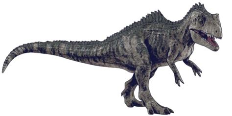 an image of a dinosaur that is walking on the ground with it's mouth open