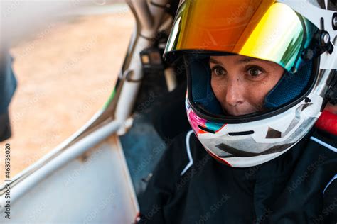 Woman driving sports car Stock Photo | Adobe Stock