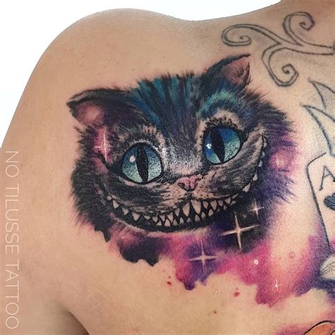 220+ Cheshire Cat Tattoo Designs (2020) Simple Small Meaningful Ideas ...