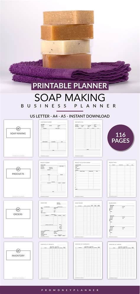 Soap Making Business the Startup Planner Printable Arts - Etsy | Soap ...