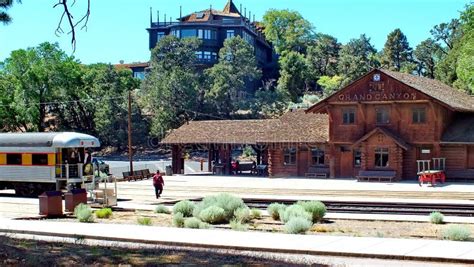 The Grand Canyon Railway Station on the South Rim Editorial Image ...