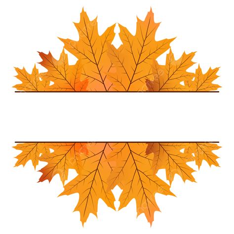 Dried Autumn Leaf Border Design, Border, Autumn Leaves Border, Leaf ...