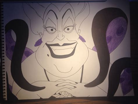 My drawing of Ursula the Sea Witch | Sea witch, Drawings, Witch