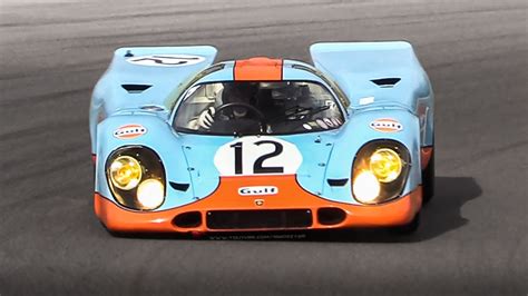 Porsche 917K (917-008) w/ Gulf Livery racing on track! - YouTube