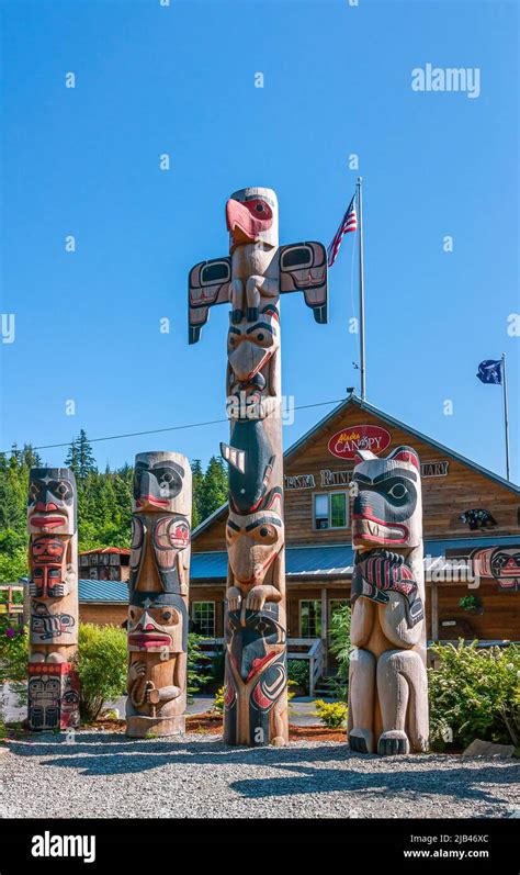 Ketchikan, Alaska, USA - July 17, 2011: Rainforest Sanctuary. 4 ...