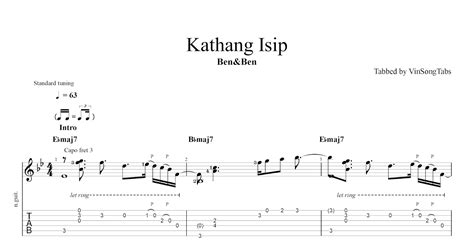 VinSongTabs: Kathang Isip - Ben&Ben (Guitar Tabs)