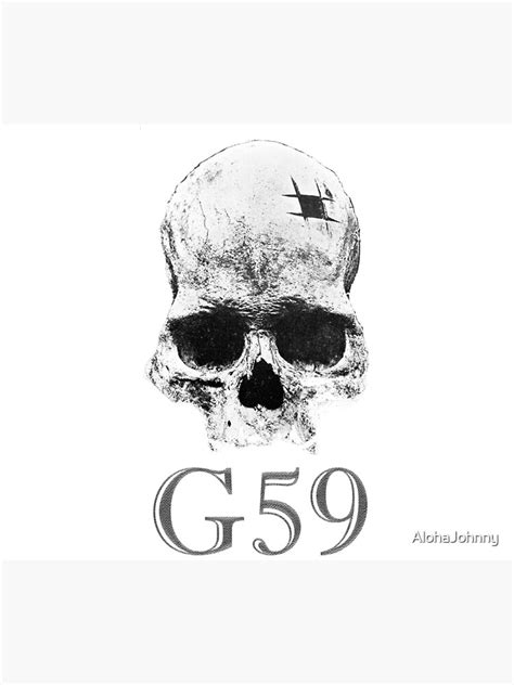 "G59 Skull logo" Art Print for Sale by AlohaJohnny | Redbubble