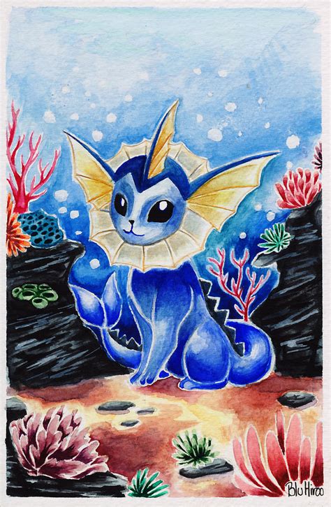 Watercolor Vaporeon by BluHiroo on DeviantArt