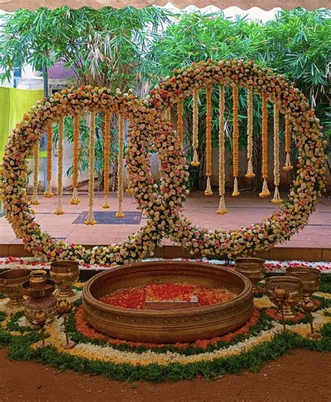 Haldi decoration | Wedding decor photos, Leaf decor wedding, Wedding ...