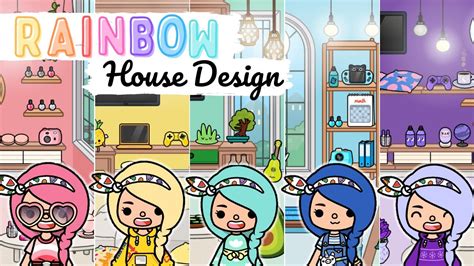 RAINBOW HOUSE DESIGN | Toca Life World | Toca Boca - YouTube