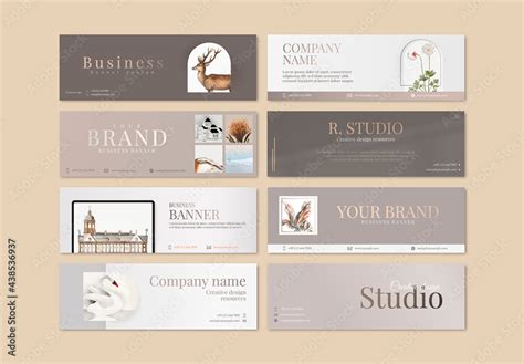 Aesthetic Business Banner Editable Design Stock Template | Adobe Stock