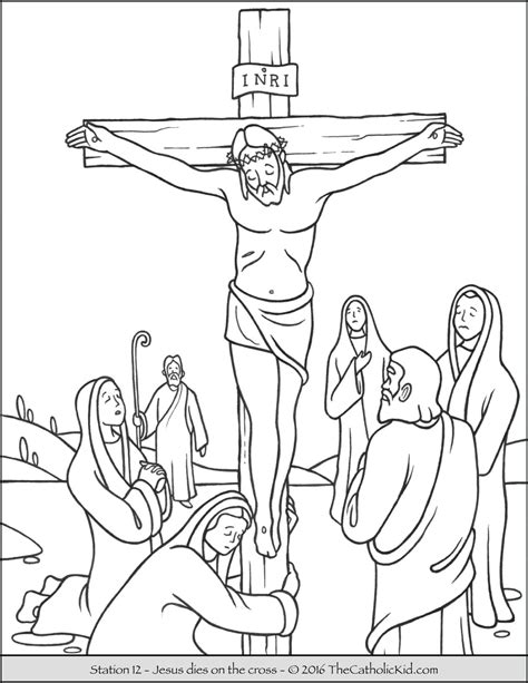 Stations of the Cross Coloring Pages - The Catholic Kid