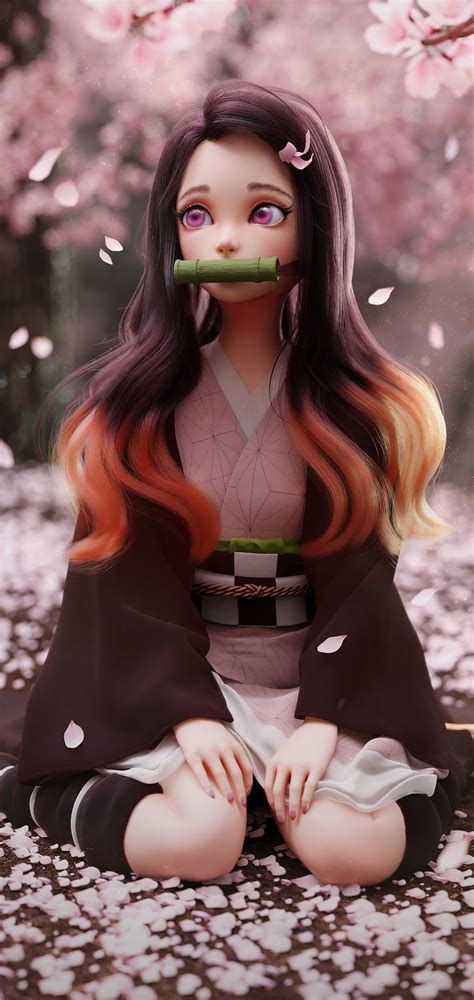 1080x2280 Nezuko Kimetsu No Yaiba Fanart 4k One Plus 6,Huawei p20,Honor ...