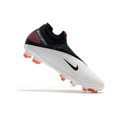 Nike Phantom VSN 2 Elite DF Firm Ground Boot White Black Laser Crimson