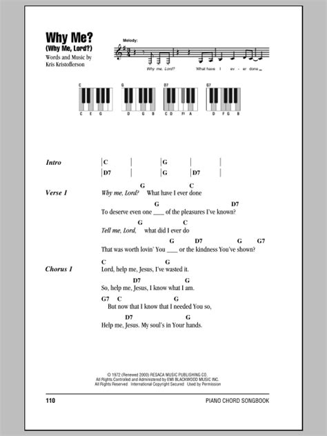 Why Me? (Why Me, Lord?) | Sheet Music Direct