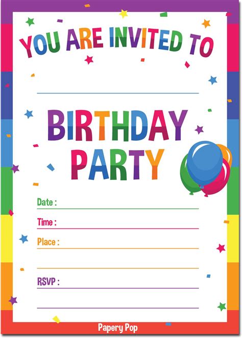 Boy Blank Birthday Invitations | ubicaciondepersonas.cdmx.gob.mx