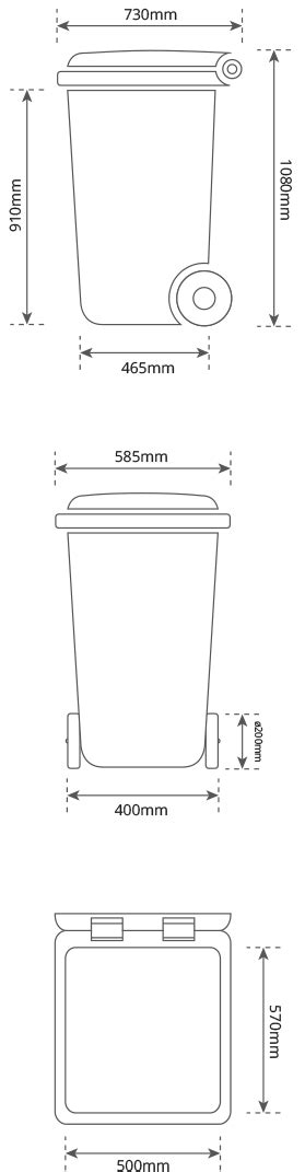 Wheelie Bin Dimensions