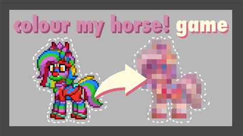 colour my horse! game | Pony Town - YouTube